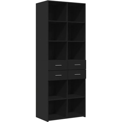 vidaXL Hoher Schrank Schwarz 70x42,5x185 cm - Sideboard vidaXL Hoher Schrank Schwarz 70x42,5x185 cm - Sideboard
