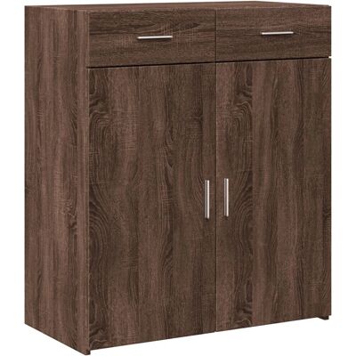 vidaXL Brauner Eichen 80x42,5x93 cm Sideboard - Wohnzimmeraufbewahrung vidaXL Brauner Eichen 80x42,5x93 cm Sideboard - Wohnzimmeraufbewahrung