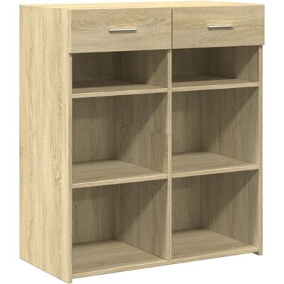 vidaXL Sonoma Eiche Sideboard - Stauraumschrank für Wohnzimmer vidaXL Sonoma Eiche Sideboard - Stauraumschrank für Wohnzimmer