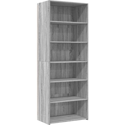vidaXL Graues Sonoma Highboard - Wohnzimmer Aufbewahrungsmöbel vidaXL Graues Sonoma Highboard - Wohnzimmer Aufbewahrungsmöbel