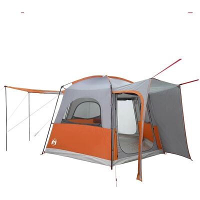vidaXL Autotent 4-Personen Grau Orange Wasserdicht - Autozelt vidaXL Autotent 4-Personen Grau Orange Wasserdicht - Autozelt