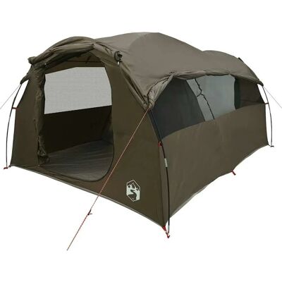 vidaXL Tunnel Familie Tent 6 Persoon Bruin Waterdicht - Tent vidaXL Tunnel Familie Tent 6 Persoon Bruin Waterdicht - Tent