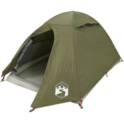 vidaXL Dome Campingzelt 2 Personen Olivgrün Wasserdicht - Zelt vidaXL Dome Campingzelt 2 Personen Olivgrün Wasserdicht - Zelt
