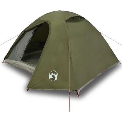 vidaXL Campingzelt 4 Personen Olive Green Wasserdicht - Zelt vidaXL Campingzelt 4 Personen Olive Green Wasserdicht - Zelt