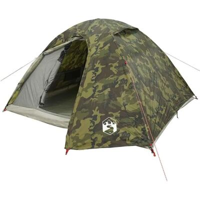 vidaXL Camouflage 4-Person Camping Zelt - Wasserdicht, Kuppel, Tragbar vidaXL Camouflage 4-Person Camping Zelt - Wasserdicht, Kuppel, Tragbar