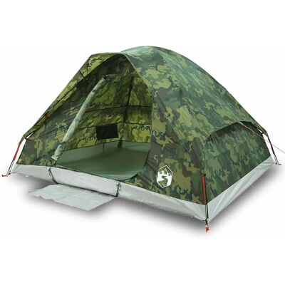 vidaXL Tenda de acampamento impermeável com camuflagem - 2 pessoas vidaXL Tenda de acampamento impermeável com camuflagem - 2 pessoas