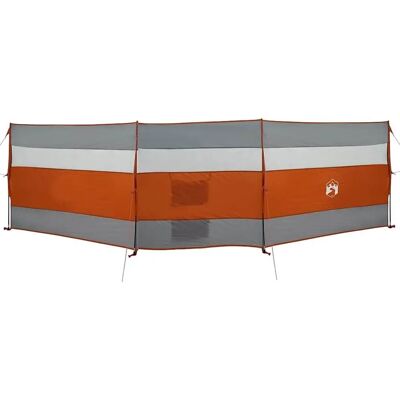 vidaXL Camping Windscreen - Waterproof, Grey & Orange - 508x130 cm vidaXL Camping Windscreen - Waterproof, Grey & Orange - 508x130 cm