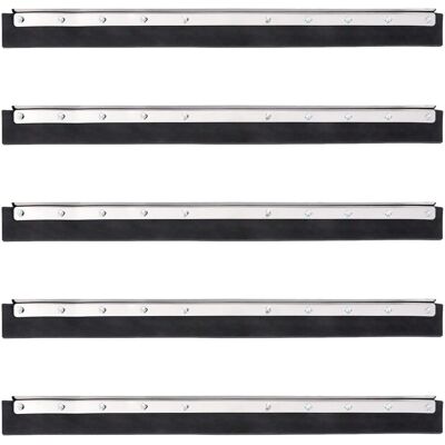 vidaXL Floor Squeegee Heads 5 pcs Steel Rubber - Floor Squeegee vidaXL Floor Squeegee Heads 5 pcs Steel Rubber - Floor Squeegee