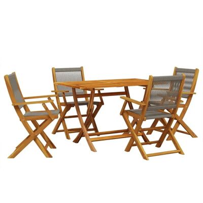 VidaXL Gartenmöbel-Set - Wetterbeständig, Klappbar, Akazienholz VidaXL Gartenmöbel-Set - Wetterbeständig, Klappbar, Akazienholz