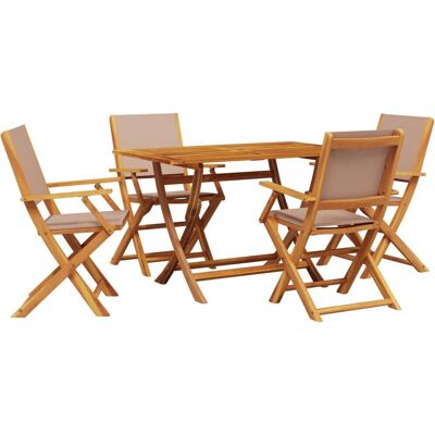 VidaXL Outdoormöbel-Set - 5-tlg. Gartentisch & Stühle VidaXL Outdoormöbel-Set - 5-tlg. Gartentisch & Stühle