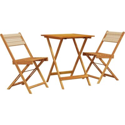 vidaXL 3-teiliges Gartenmöbel-Set - Robuster Tisch & Stühle vidaXL 3-teiliges Gartenmöbel-Set - Robuster Tisch & Stühle