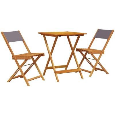 vidaXL Gartenmöbel-Set 3-teilig Anthrazit vidaXL Gartenmöbel-Set 3-teilig Anthrazit