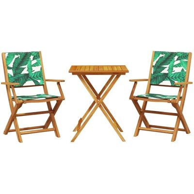 vidaXL Gartenmöbel-Set 3-teilig Klappbar Tisch und Stühle - Gartenmöbelset vidaXL Gartenmöbel-Set 3-teilig Klappbar Tisch und Stühle - Gartenmöbelset