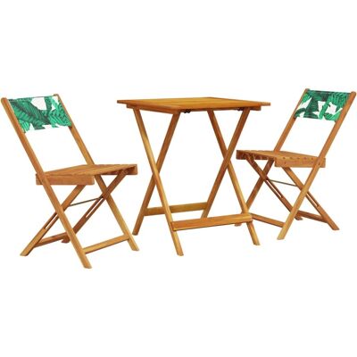 vidaXL Gartenmöbel-Set - Blattmuster, 70x75cm - 3-teilig vidaXL Gartenmöbel-Set - Blattmuster, 70x75cm - 3-teilig