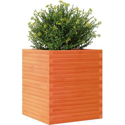 vidaXL Pflanzkübel 60 x 60 x 68,5 cm Wachsbraun - Massivholz Kiefer vidaXL Pflanzkübel 60 x 60 x 68,5 cm Wachsbraun - Massivholz Kiefer