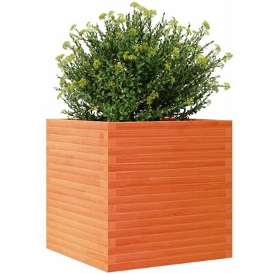 vidaXL Pflanzkübel 70x70x68,5 cm Massivholz Kiefer Wachsbraun - Gartenkübel vidaXL Pflanzkübel 70x70x68,5 cm Massivholz Kiefer Wachsbraun - Gartenkübel