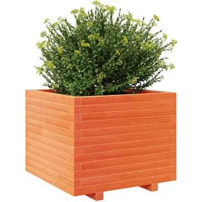 vidaXL Pflanzkübel 40X40X49,5 Cm Massivholz Kiefer Wachsbraun - Gartenkübel vidaXL Pflanzkübel 40X40X49,5 Cm Massivholz Kiefer Wachsbraun - Gartenkübel