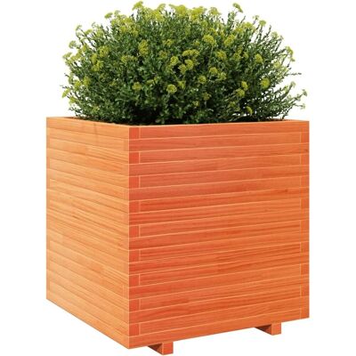 vidaXL Pflanzkübel 40X40X49,5 Cm Massivholz Kiefer Wachsbraun Größe: 70 x 70 x 72.5 c - Pflanzkübel vidaXL Pflanzkübel 40X40X49,5 Cm Massivholz Kiefer Wachsbraun Größe: 70 x 70 x 72.5 c - Pflanzkübel