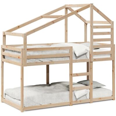 vidaXL 3281970 Bettgestell - Kinder Hochbett mit Dach - Bettgestell vidaXL 3281970 Bettgestell - Kinder Hochbett mit Dach - Bettgestell