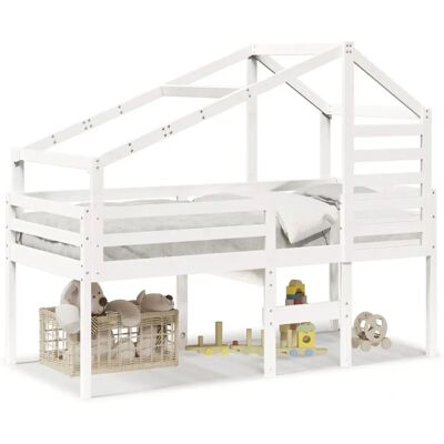 vidaXL Hochbett Mit Dach - Bett vidaXL Hochbett Mit Dach - Bett