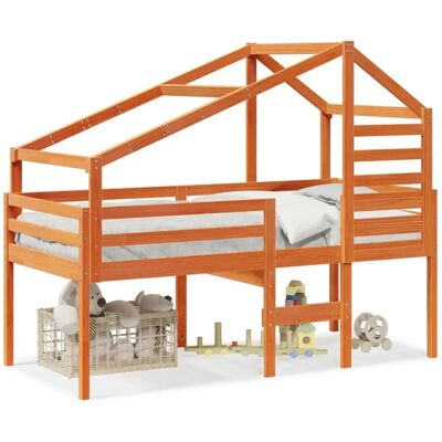 vidaXL Hochbett Mit Dach - Bett vidaXL Hochbett Mit Dach - Bett