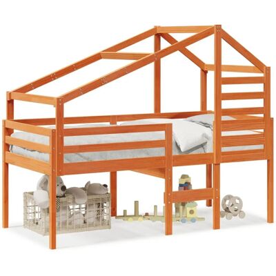vidaXL Hochbett mit Dach - Bett vidaXL Hochbett mit Dach - Bett