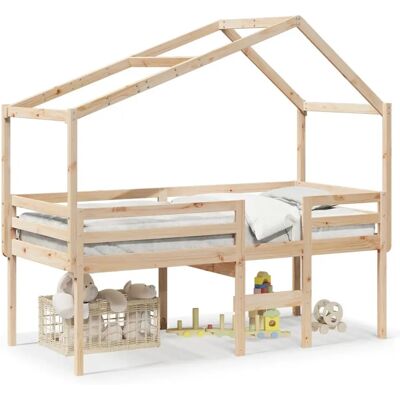 vidaXL Hochbett mit Dach - Für kleine Zimmer vidaXL Hochbett mit Dach - Für kleine Zimmer