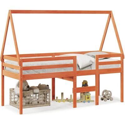 vidaXL Hochbett mit Dach und Loft - Bettart vidaXL Hochbett mit Dach und Loft - Bettart