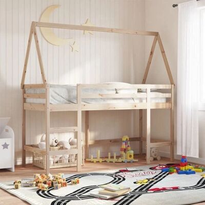 vidaXL Hochbett mit Leiter und Dach - Kinderzimmer Raumwunder Möbel vidaXL Hochbett mit Leiter und Dach - Kinderzimmer Raumwunder Möbel
