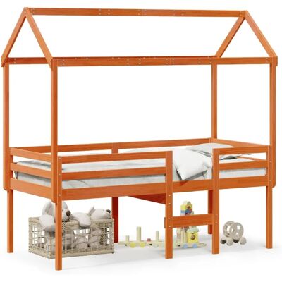 vidaXL Hochbett mit Dach - Sicheres Kinderbett vidaXL Hochbett mit Dach - Sicheres Kinderbett