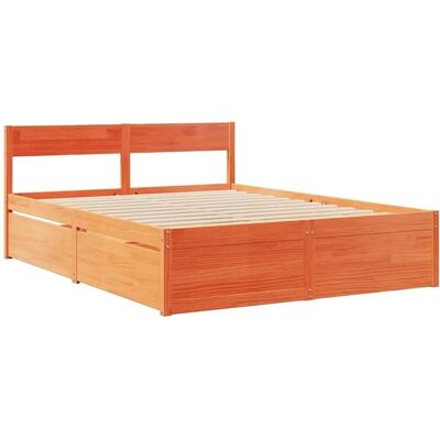 vidaXL Bed Frame met Laden 140x200 cm - Soort Bed vidaXL Bed Frame met Laden 140x200 cm - Soort Bed