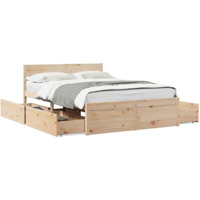 vidaXL Bettgestell mit Schubladen - Bettgestell vidaXL Bettgestell mit Schubladen - Bettgestell