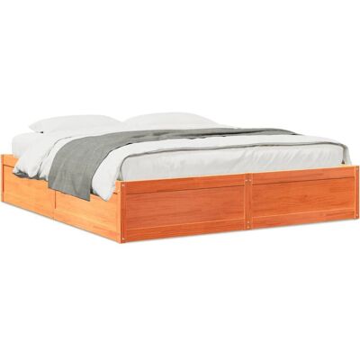 vidaXL Bettgestell 180x200cm - Massives Kiefernholz Rustikal vidaXL Bettgestell 180x200cm - Massives Kiefernholz Rustikal