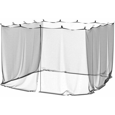 vidaXL Mückennetz für Innen/Außen - Schwarz - 156 Mesh - 300x300x200 cm - Mückenschutz vidaXL Mückennetz für Innen/Außen - Schwarz - 156 Mesh - 300x300x200 cm - Mückenschutz