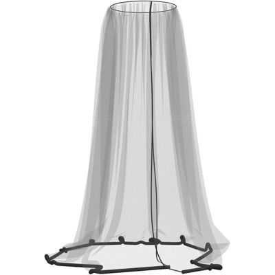 vidaXL Black 330x250cm Mosquito Net for Umbrella - Mosquito Mesh vidaXL Black 330x250cm Mosquito Net for Umbrella - Mosquito Mesh