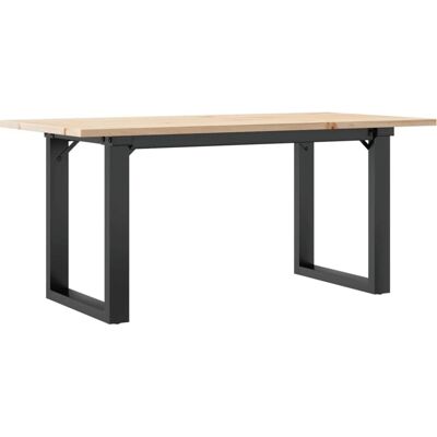 vidaXL Couchtisch - O-Rahmen - 90x40x45cm - Massives Kiefernholz & Gusseisen vidaXL Couchtisch - O-Rahmen - 90x40x45cm - Massives Kiefernholz & Gusseisen