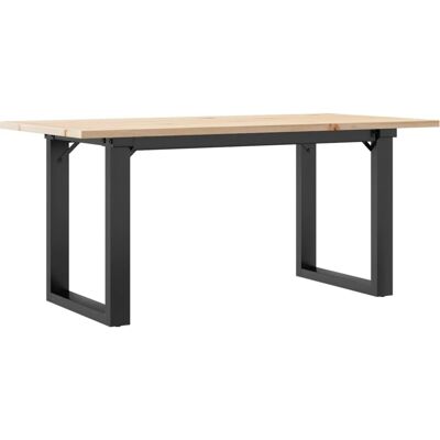 vidaXL Massives Kiefernholz O-Form Couchtisch - 100x50x45 cm vidaXL Massives Kiefernholz O-Form Couchtisch - 100x50x45 cm