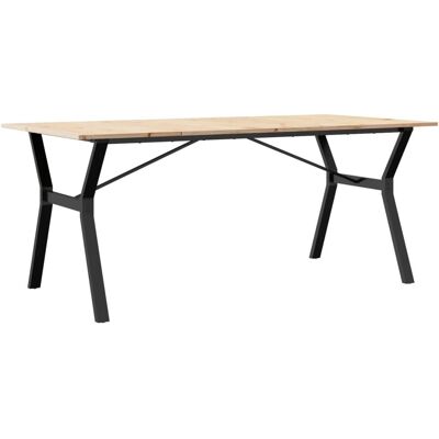 vidaXL Y-Frame Esstisch 180x90x75 cm - Massiv Pin & Stahl vidaXL Y-Frame Esstisch 180x90x75 cm - Massiv Pin & Stahl