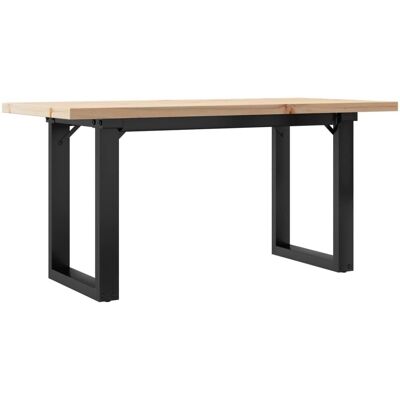 vidaXL Konferenčný stolík O-rám 90x40x45,5cm masívne drevo, borovica a liatina - Konferenztisch vidaXL Konferenčný stolík O-rám 90x40x45,5cm masívne drevo, borovica a liatina - Konferenztisch