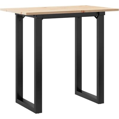 vidaXL O-Frame eettafel - Massief dennenhout en gietijzer vidaXL O-Frame eettafel - Massief dennenhout en gietijzer