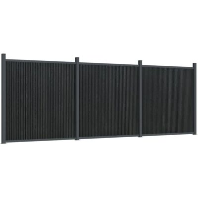 vidaXL Zaunpaneel Grau 526x186 cm - Zaunpaneel vidaXL Zaunpaneel Grau 526x186 cm - Zaunpaneel
