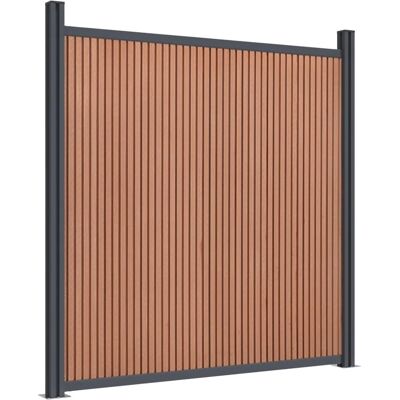 vidaXL Zaunpaneel Braun 353x186 cm - Sichtschutz WPC vidaXL Zaunpaneel Braun 353x186 cm - Sichtschutz WPC