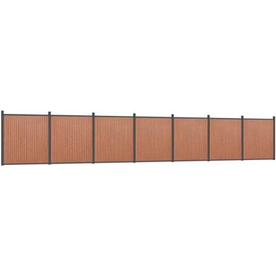 vidaXL Zaunelement Braun 1218x186cm WPC - Zaunelement vidaXL Zaunelement Braun 1218x186cm WPC - Zaunelement