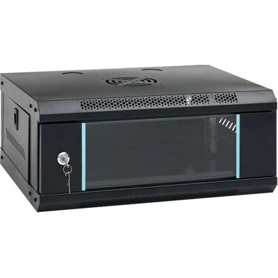 vidaXL 9U Szafa sieciowa naścienna - 19" IP20 - Czarna vidaXL 9U Szafa sieciowa naścienna - 19" IP20 - Czarna