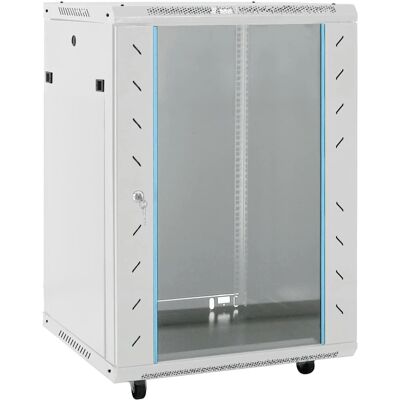 vidaXL Netzwerkschrank 15U 19" IP20 - Grau 60x45x86cm vidaXL Netzwerkschrank 15U 19" IP20 - Grau 60x45x86cm
