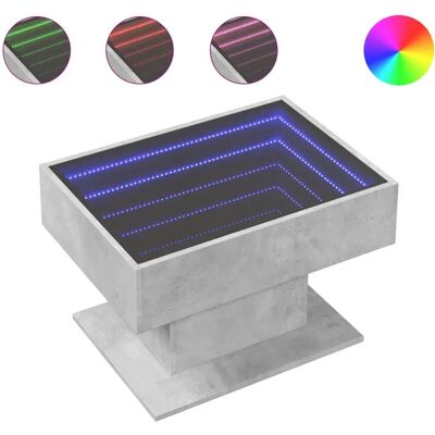 vidaXL 847535 Betonggrauer Couchtisch mit LED - Couchtisch vidaXL 847535 Betonggrauer Couchtisch mit LED - Couchtisch