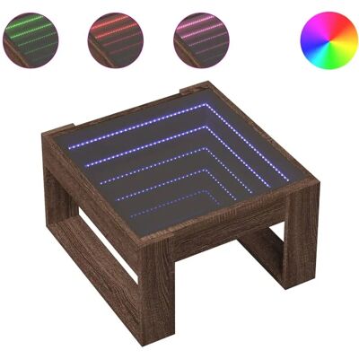 vidaXL Couchtisch mit Infinity-LED Sonoma-Eiche - 90x53x30 cm vidaXL Couchtisch mit Infinity-LED Sonoma-Eiche - 90x53x30 cm