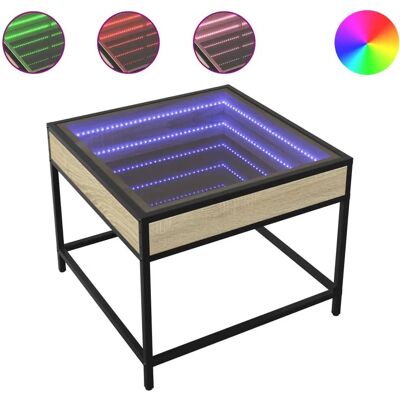 vidaXL 847678 Sonoma Eiche Couchtisch - Infinity LED - 50x50x41 cm vidaXL 847678 Sonoma Eiche Couchtisch - Infinity LED - 50x50x41 cm