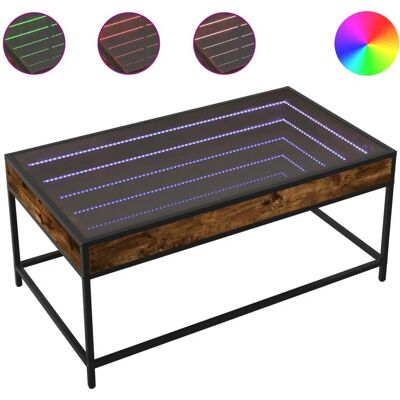vidaXL Gerookt Eiche Couchtisch 90x50x41 cm - Salontafel vidaXL Gerookt Eiche Couchtisch 90x50x41 cm - Salontafel