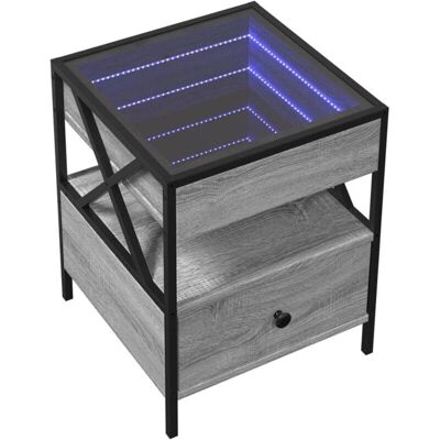 vidaXL Grauer Sonoma Couchtisch - 40x40x51cm - Wohnzimmermöbel vidaXL Grauer Sonoma Couchtisch - 40x40x51cm - Wohnzimmermöbel